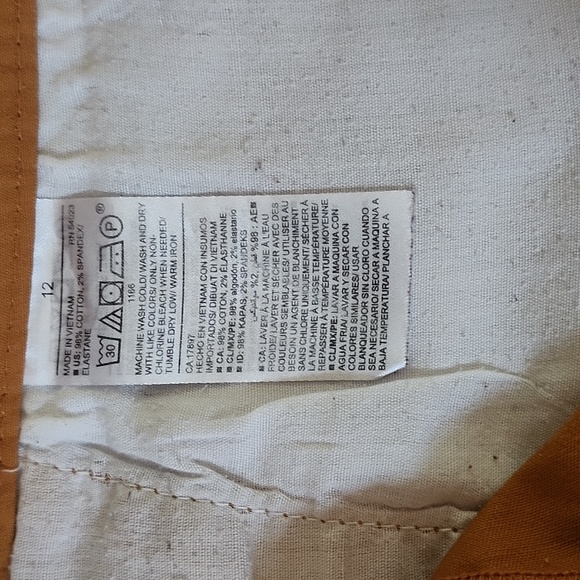 Old Navy, size 12, black and mustard yellow shorts. - Picture 5 of 8